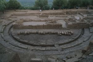 Ancient thouria, messinia, greece: the ancient theater of thouria