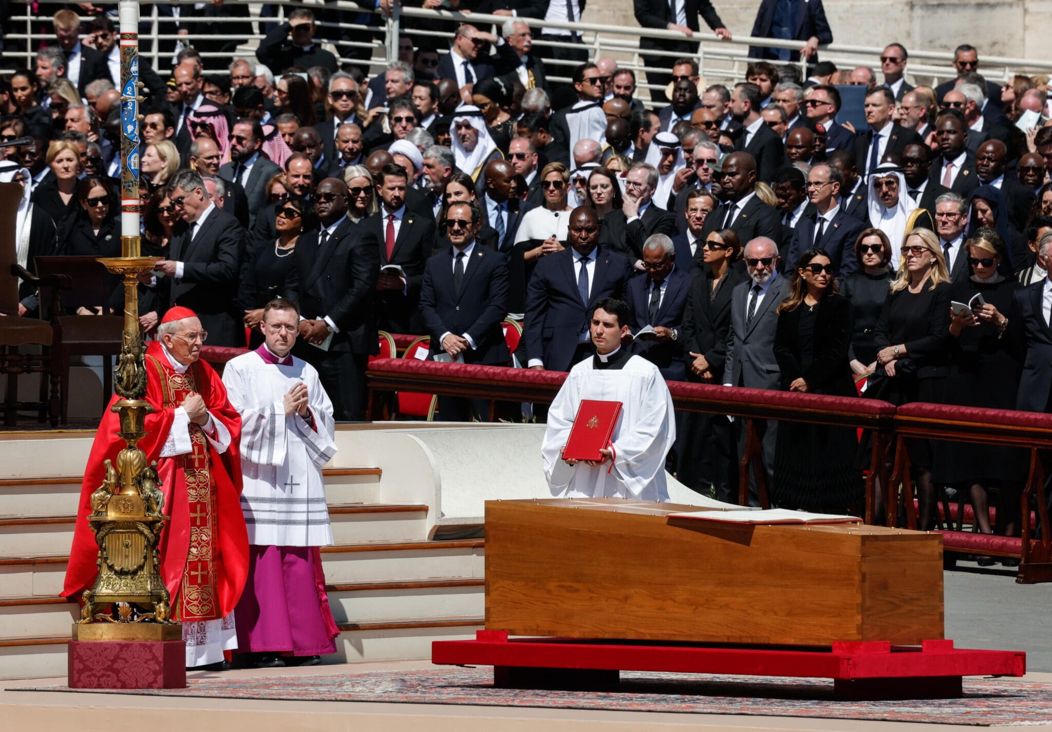 Pope francis' funeral mass in st peter's square