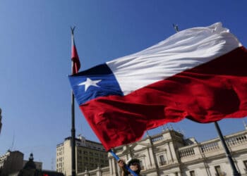 Chile steel workers protest