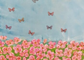 Jocasta m , h άνθιση της φύσης, 120x100cm, Μικτή τεχνική