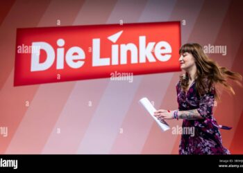 Chemnitz deutschland 09th may 2025 heidi reichinnek die linke during the ninth party conference of die linke in chemnitz may 9 2025 credit dpaalamy live news 3b9hjbm