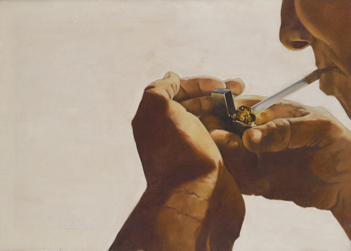 Ηρώ κανακάκη, χωρίς τίτλο, 50x71cm, ακρυλικά σε καμβά, ιδιωτική συλλογή