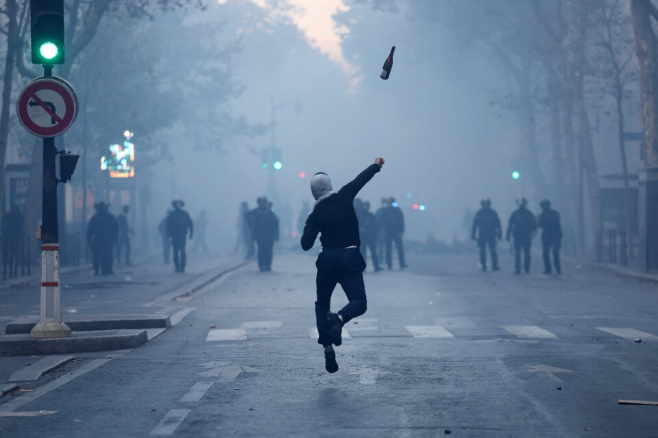 Nationwide protests in france against the cost of living